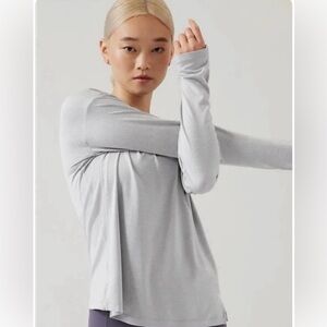 Athleta Nordic Gray Uptempo long sleeve shirt